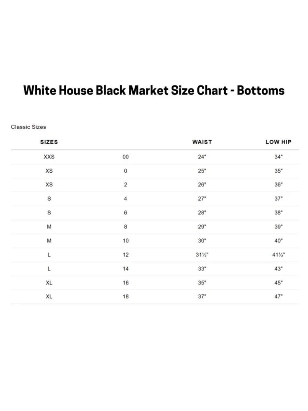 White House Black Market shorts tailored